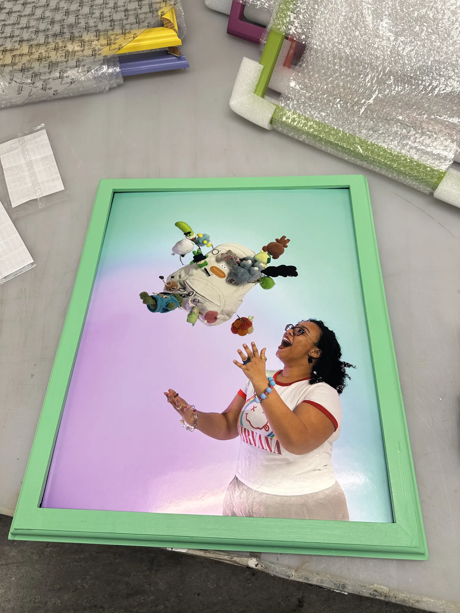 A finished frame